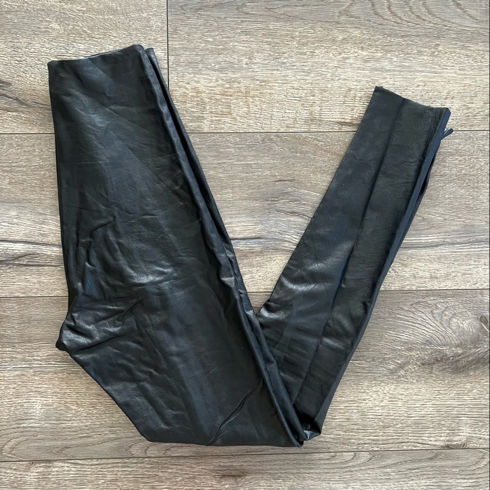 Commando X Revolve Black Leather Pants/ Leggings - image 4